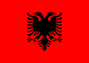 アルバニア共和国の国旗