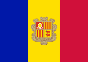 アンドラ公国の国旗の意味と由来（南ヨーロッパ）