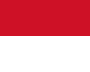 モナコ公国の国旗の意味と由来（西ヨーロッパ）