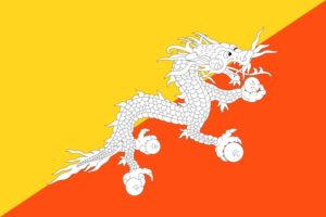 ブータン王国の国旗