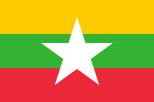 ミャンマー連邦共和国の国旗の意味と由来（東南アジア）