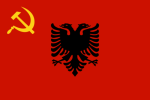 アルバニアが社会主義臨時政府時代の旗