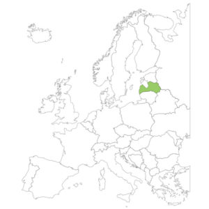 ラトビアの場所